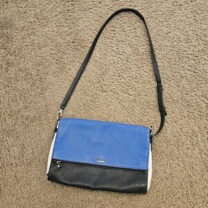 Kate Spade Holden Street Carson Blue, Black & White Crossbody/Clutch Bag